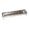 Mangeoire linéaire poussins métal galvanisé à trous 30 cm