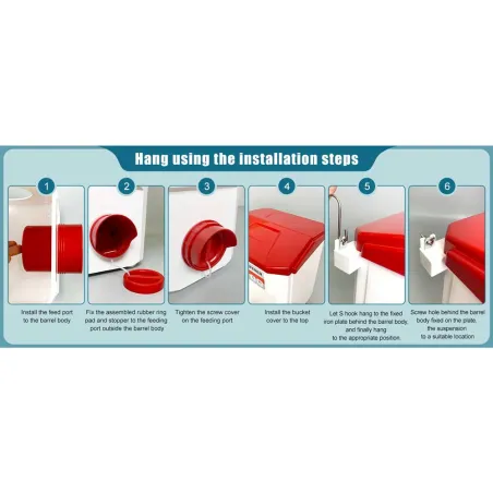 Kit mangeoire 12 kg + abreuvoir 11 L pour élevage poule