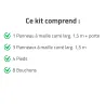 Kit chenil maille carrée carré 1,50 x 1,50 m