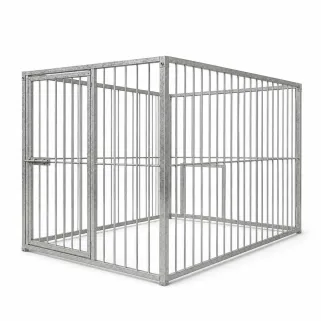 Kit chenil barreaux rectangulaire 1,50 x 2 m avec ouverture 1,50 m