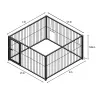 Kit chenil barreaux rectangulaire 1,50 x 2 m avec ouverture 1,50 m