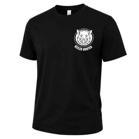 T-Shirt Keiler Hunter noir 100% coton manches courtes logo 3