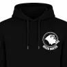Sweat Keiler Hunter noir capuche coton logo 2