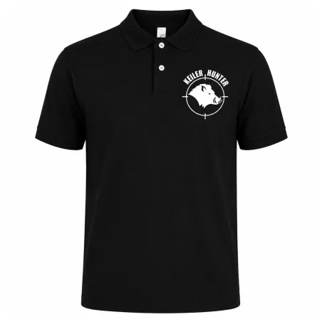 Polo Keiler Hunter noir logo 1