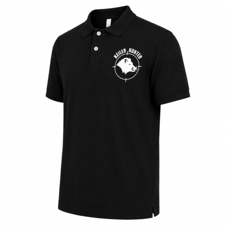 Polo Keiler Hunter noir logo 1