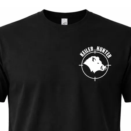 T-Shirt Keiler Hunter noir 100% coton manches courtes logo 1