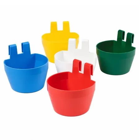 Mangeoire de cage plastique cup 190 ml lot de 10