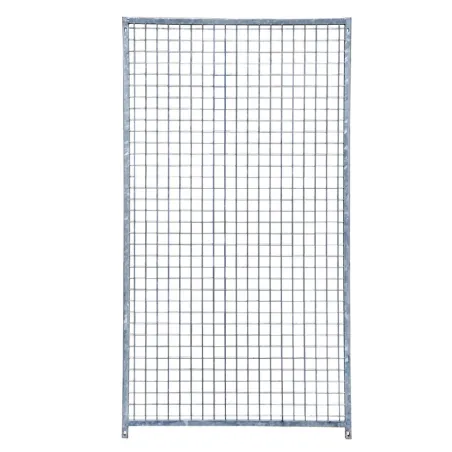 Kit chenil maille carrée avec porte et panneaux 2 m