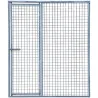 Kit chenil maille carrée avec porte et panneaux 2 m