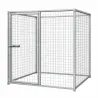 Kit chenil maille carrée avec porte et panneaux 2 m
