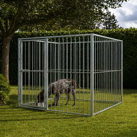 Kit chenil barreaux carré 2 x 2 m