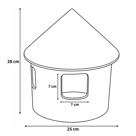 Abreuvoir plastique 2 litres pigeons Diamètre 26 cm