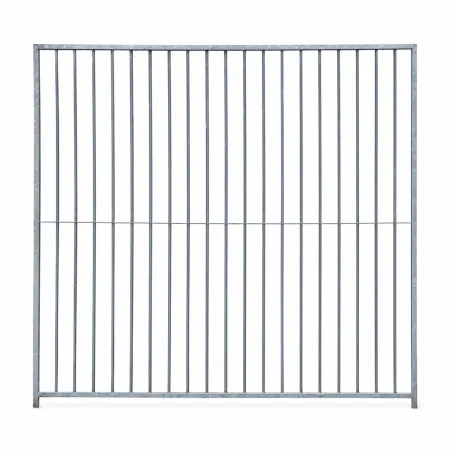 Kit chenil barreaux carré 2 x 2 m avec ouverture