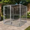 Kit chenil barreaux carré 2 x 2 m avec ouverture
