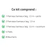 Kit chenil barreaux carré 1,50 x 1,50 m avec ouverture