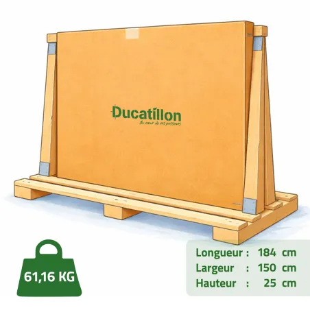 Kit chenil barreaux carré 1,50 x 1,50 m avec ouverture