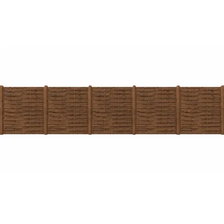Kit 27 m de clôture bois - Hauteur 180x3,5 cm