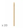 Lot de 20 Piquets en Châtaignier - Ø6cm x 2m pour Clôture