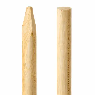 Lot de 20 piquets en châtaignier Ø6 cm - Longueur 1,5 m