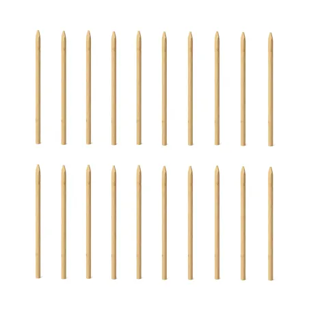Lot de 20 piquets en châtaignier Ø6 cm - Longueur 1,5 m