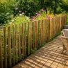 Ganivelle en Châtaignier - Longeur 5m x Hauteur 1,2m - Espacement 6-7 cm