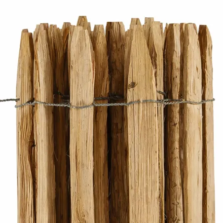 Ganivelle en Châtaignier - Longeur 5m x Hauteur 1,2m - Espacement 6-7 cm