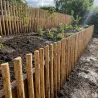 Ganivelle en Châtaignier - Longeur 5m x Hauteur 1,2m - Espacement 6-7 cm