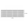 Ganivelle en Châtaignier - Longeur 10m x Hauteur 1,20m - Espacement 6-7cm