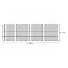Cloture anivelle Châtaignier L10 m L1 x H1m - Espacement 6-7 cm