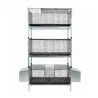 Kit complet 3 cages d'élevage lapin 102 X 50 X 190 cm
