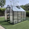 Serre de jardin en aluminium et polycarbonate 6,2 m² - 350x177x192 cm