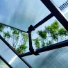Serre de jardin en aluminium et polycarbonate 292x177x192 cm - Transparente avec protection UV