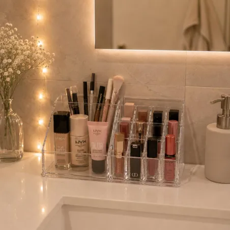 Organiseur rangement cosmétique multi-compartiments