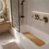 Tapis de douche 2 en 1 antidérapant salle de bain confort