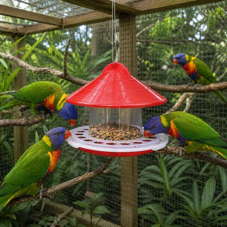 Mangeoire oiseaux de volière plastique 2kg
