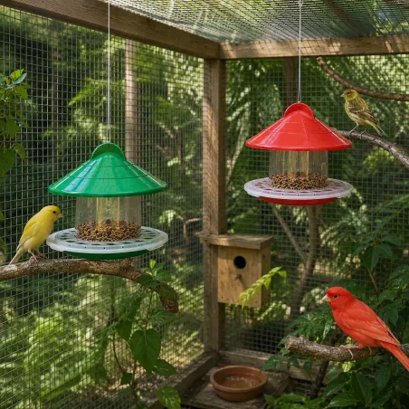 Mangeoire oiseaux de volière plastique 2kg