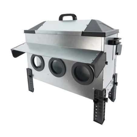 Mangeoire Robust® en Acier Galvanisé - 24kg avec Ouvertures Intelligentes