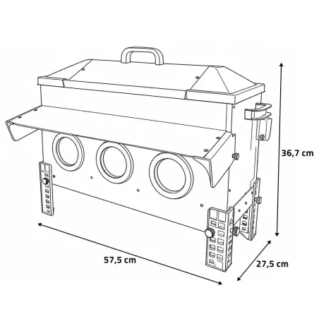 Mangeoire Robust® en Acier Galvanisé - 24kg avec Ouvertures Intelligentes