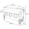 Mangeoire Robust® en Acier Galvanisé - 24kg avec Ouvertures Intelligentes
