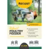 Mangeoire Robust® en Acier Galvanisé - 24kg avec Ouvertures Intelligentes
