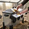 Mangeoire Robust® en Acier Galvanisé - 18kg avec Ouvertures Intelligentes