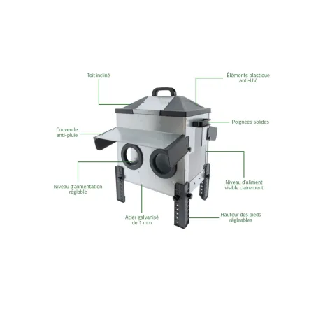Mangeoire Robust® OLBA - Distributeur aliment 12kg pour volailles