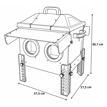 Mangeoire Robust® OLBA - Distributeur aliment 12kg pour volailles
