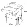 Mangeoire Robust® OLBA - Distributeur aliment 12kg pour volailles