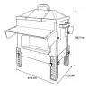 Mangeoire Robust® Grande Ouverture 16kg - Acier Galvanisé pour Volailles, Canards et Oies