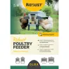 Mangeoire Robust® Grande Ouverture 16kg - Acier Galvanisé pour Volailles, Canards et Oies