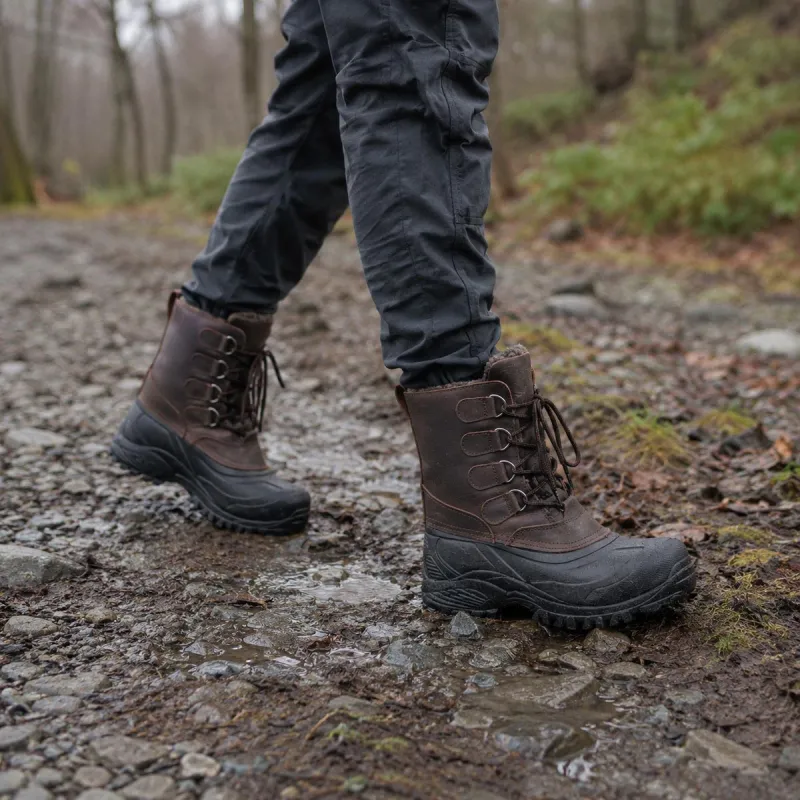 Chaussures de marche isolantes Hudson cuir marron 40 à 46