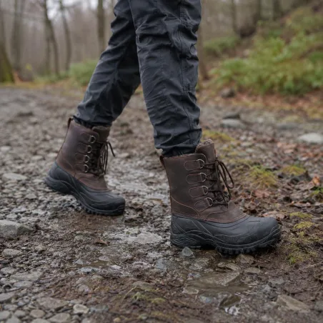 Chaussures de marche isolantes Hudson cuir marron 40 à 46