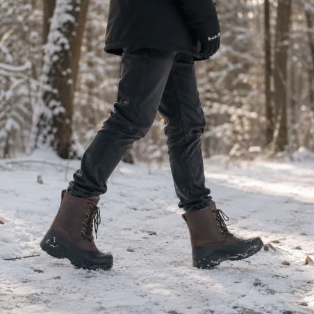Chaussures de marche isolantes Hudson cuir marron 40 à 46