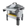 Mangeoire Robust® Grande Ouverture 12kg - Acier Galvanisé pour Volailles, Canards et Oies